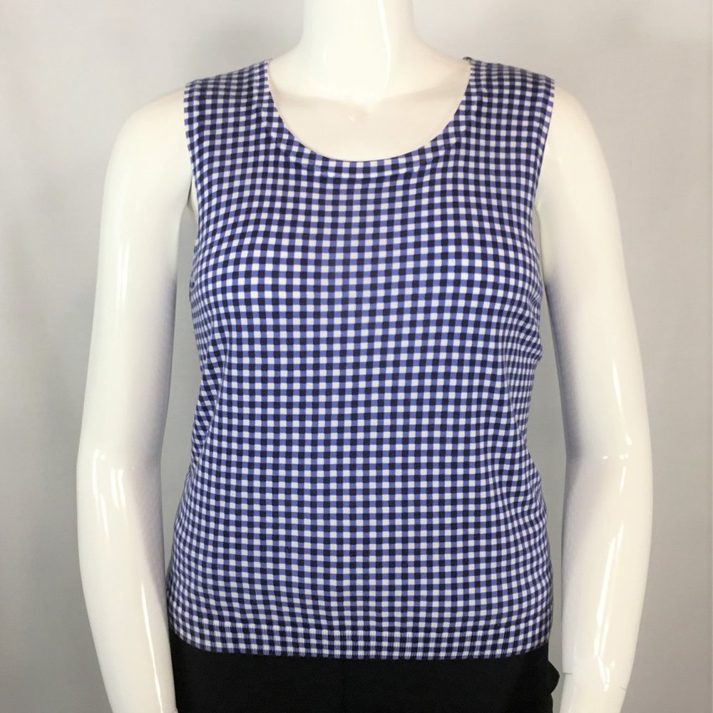 Talbot's Gingham Knit Top